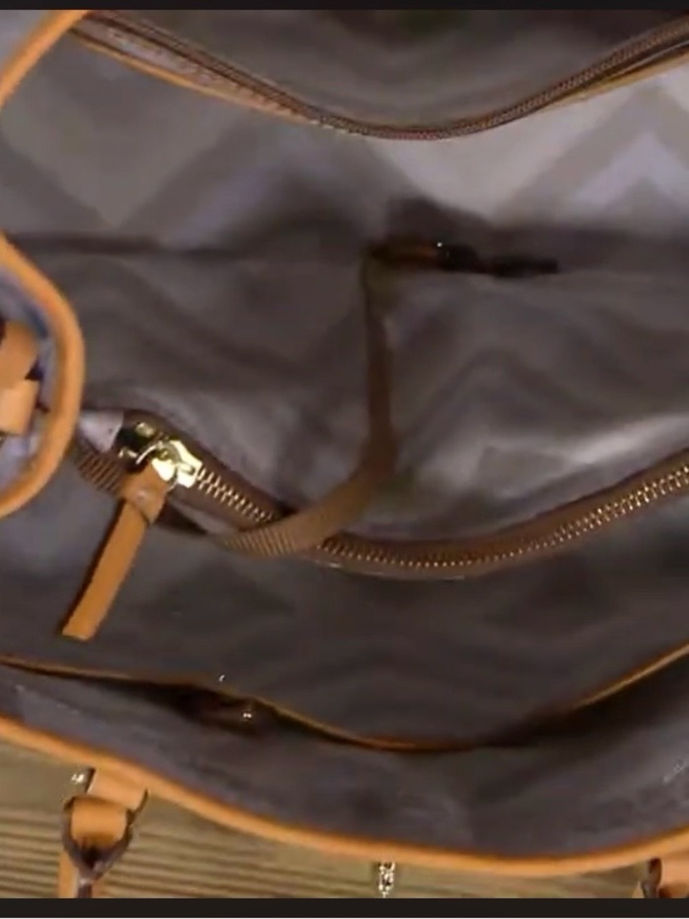 DOONEY & BOURKE Claremont Woven Embossed Perry Satchel - Picture 8 of 10